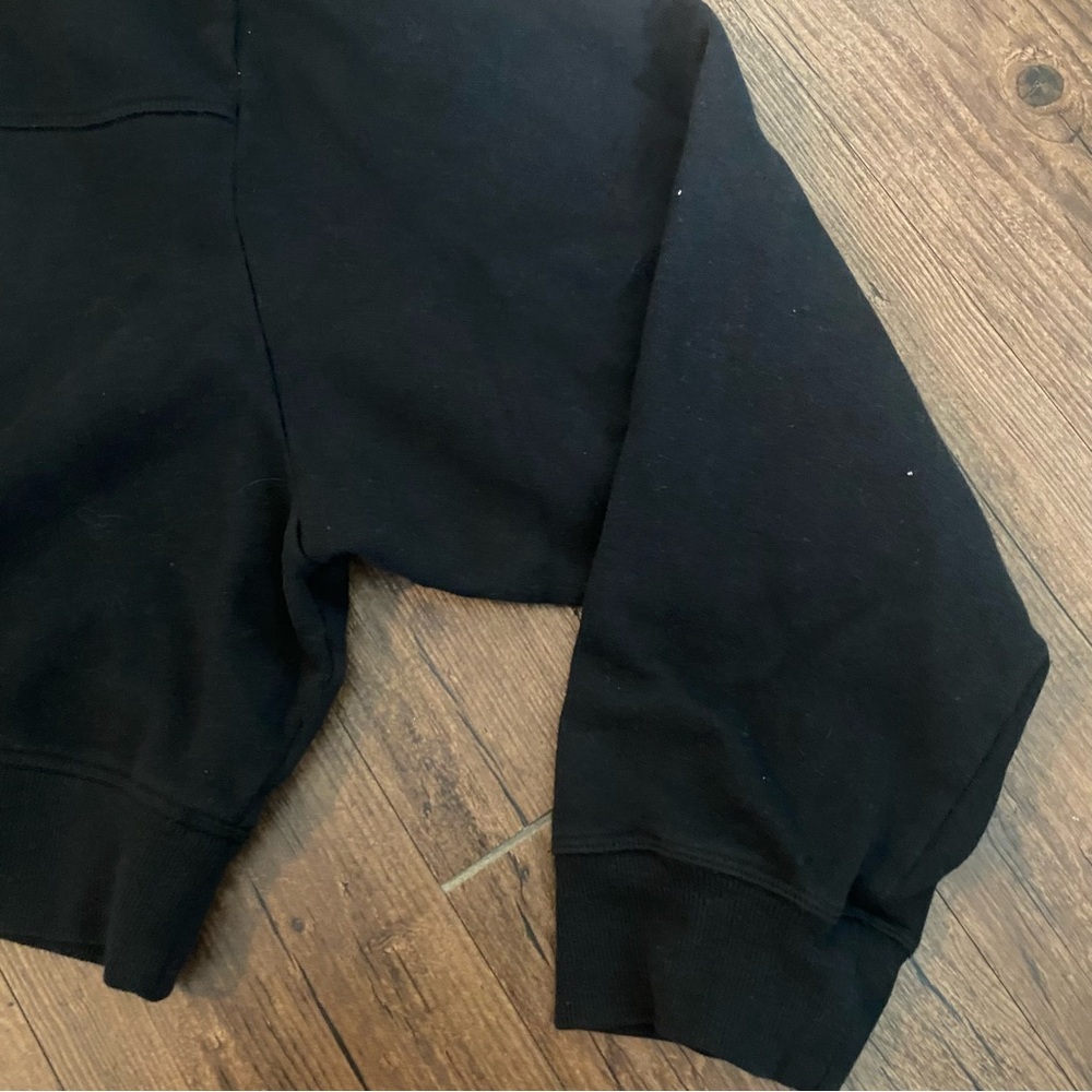 PINK Victoria's Secret Men’s Black Crewneck Sweatshirt with Subtle Embroidery - Picture 6 of 6